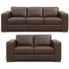 Inglewood Vintage Brown Cigar Leather Living Room Set