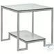 Metal Designs Silver Leaf Bonaire Square End Table