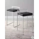 Fuji White and Black Counter Stool Set of 2
