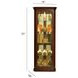 20205 Victorian Cherry Corner Curio Cabinet