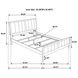 Carlton Cappuccino Queen Panel Bed