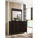 Carlton Cappuccino 6 Drawer Dresser with Mirror