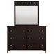 Carlton Cappuccino 6 Drawer Dresser with Mirror