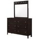 Carlton Cappuccino 6 Drawer Dresser with Mirror