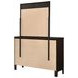Carlton Cappuccino 6 Drawer Dresser with Mirror
