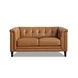 Elric Cognac Leather Living Room Set