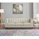 Elric Vanilla Leather 84" Sofa