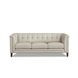 Elric Vanilla Leather Living Room Set