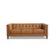 Elric Cognac Leather 84" Sofa