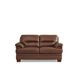 Calizor Pecan Leather 66" Loveseat