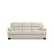 Calizor Vanilla Leather Living Room Set