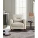 Elowen Vanilla Leather Upholstered Accent Chair