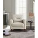 Elowen Vanilla Leather Upholstered Accent Chair