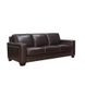 Aldercrest Brown Leather Living Room Set