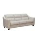 Upton Vanilla Leather Living Room Set