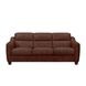 Upton Chestnut Leather Living Room Set