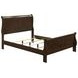 Louis Philippe Cappuccino Full Sleigh Bed