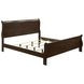 Louis Philippe Cappuccino King Sleigh Bed