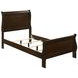 Louis Philippe Cappuccino Twin Sleigh Bed