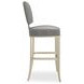 Reserved Seating Pewter Upholstered Bar Stool