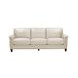 Sherwyn Vanilla Leather Living Room Set