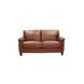 Sherwyn Nutmeg Leather Living Room Set