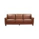 Sherwyn Nutmeg Leather Living Room Set