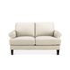 Soleil Vanilla Leather Living Room Set