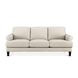 Soleil Vanilla Leather Living Room Set