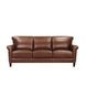 Navrell Pecan Leather Living Room Set