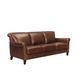 Navrell Pecan Leather Living Room Set