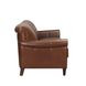Navrell Pecan Leather Living Room Set