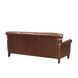 Navrell Pecan Leather Living Room Set