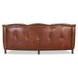 Kingswell Brown Leather 91" Sofa with Nailhead Trim