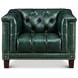 Picavel Green Leather Living Room Set