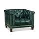 Picavel Green Leather Living Room Set