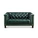 Picavel Green Leather Living Room Set