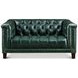 Picavel Green Leather Living Room Set