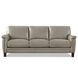 Sherwyn Stone Leather 89" Sofa with Nailhead Trim