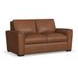 Henry caramel Brown Premium Top Grain Leather Loveseat