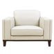 Axton Natural Leather Upholstered Accent Chair