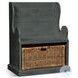 Golden Hearth Little Boy 31" Accent Bench with Rattan Basket