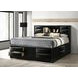 Briana Black King Storage Bookcase Bed