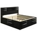 Briana Black King Storage Bookcase Bed