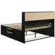 Briana Black King Storage Bookcase Bed