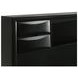 Briana Black King Storage Bookcase Bed