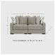 Aslan Court Pebble Modular Loveseat