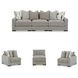 Aslan Court Pebble Modular 108" Sofa