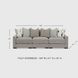 Aslan Court Pebble Modular 108" Sofa