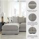 Aslan Court Pebble 3 Piece Sectional with LAF Chaise